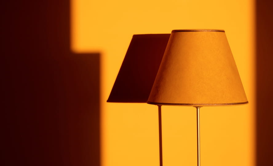 Image of Veg-tanned leather x Lamp Shade